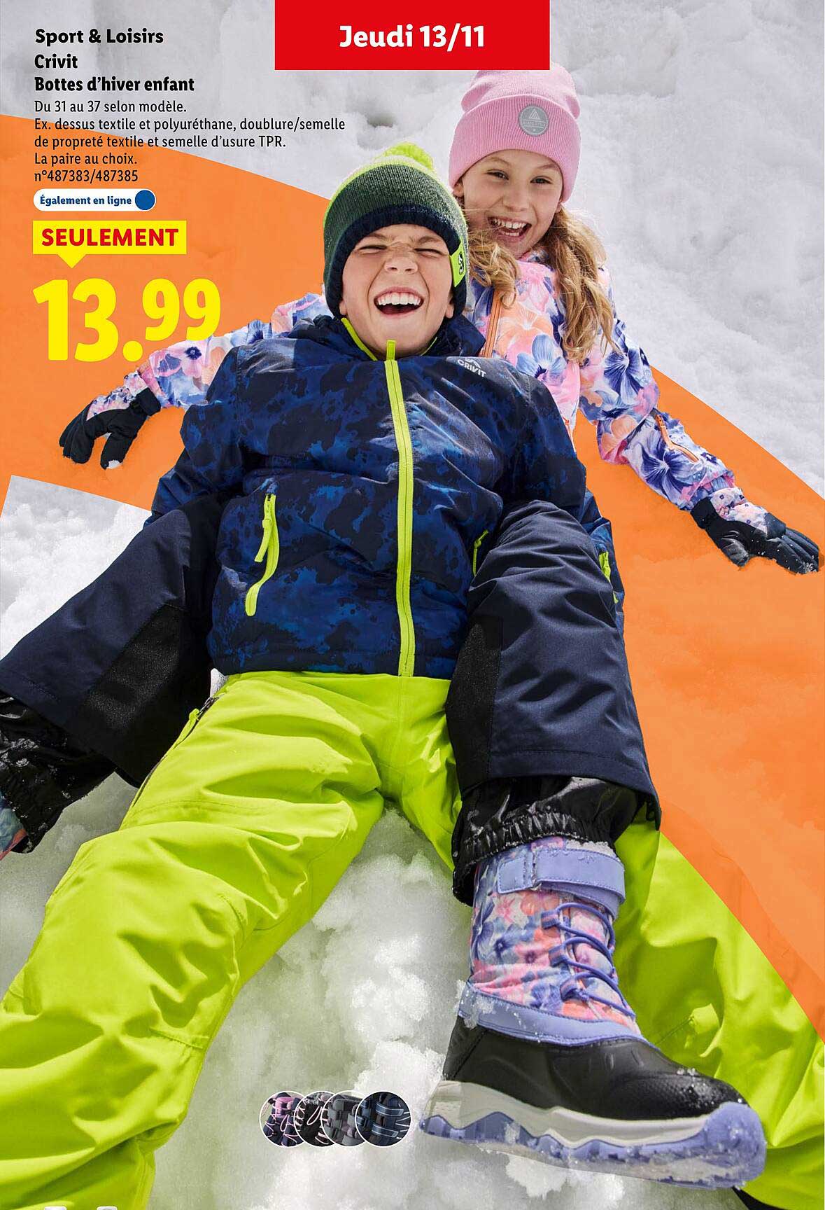 Bottes d’hiver enfant