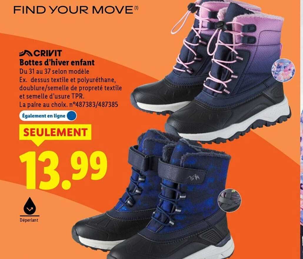 Bottes d’hiver enfant