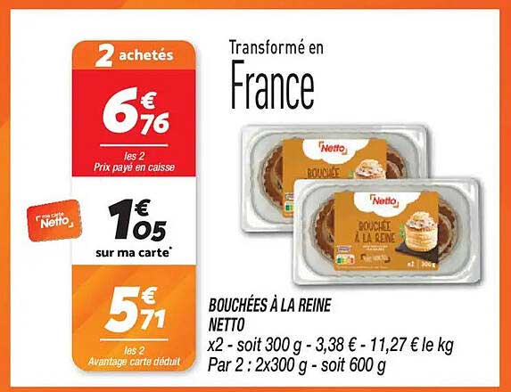 BOUCHÉES À LA REINE NETTO