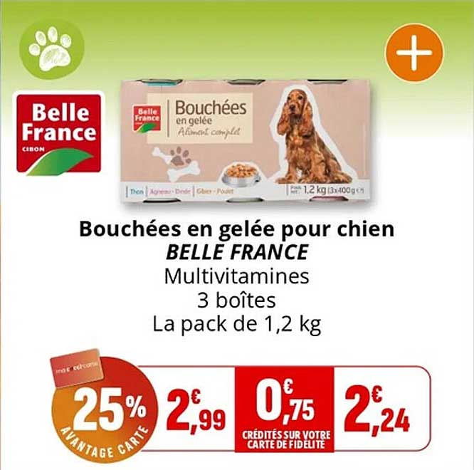 Bouchées en gelée pour chien BELLE FRANCE