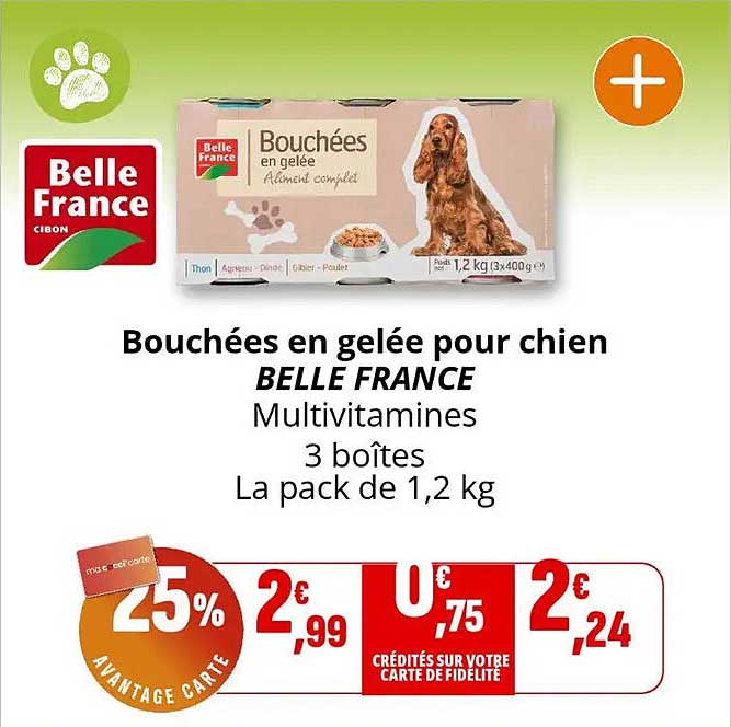 Bouchées en gelée pour chien BELLE FRANCE