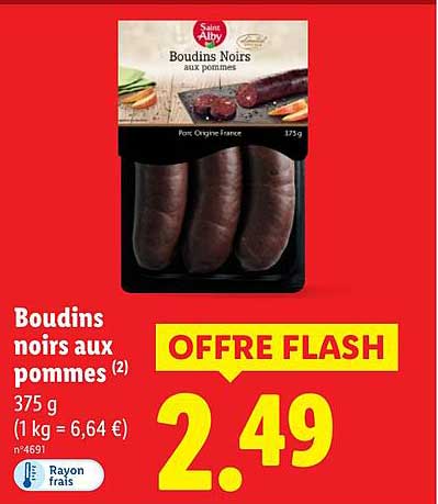 Boudins noirs aux pommes