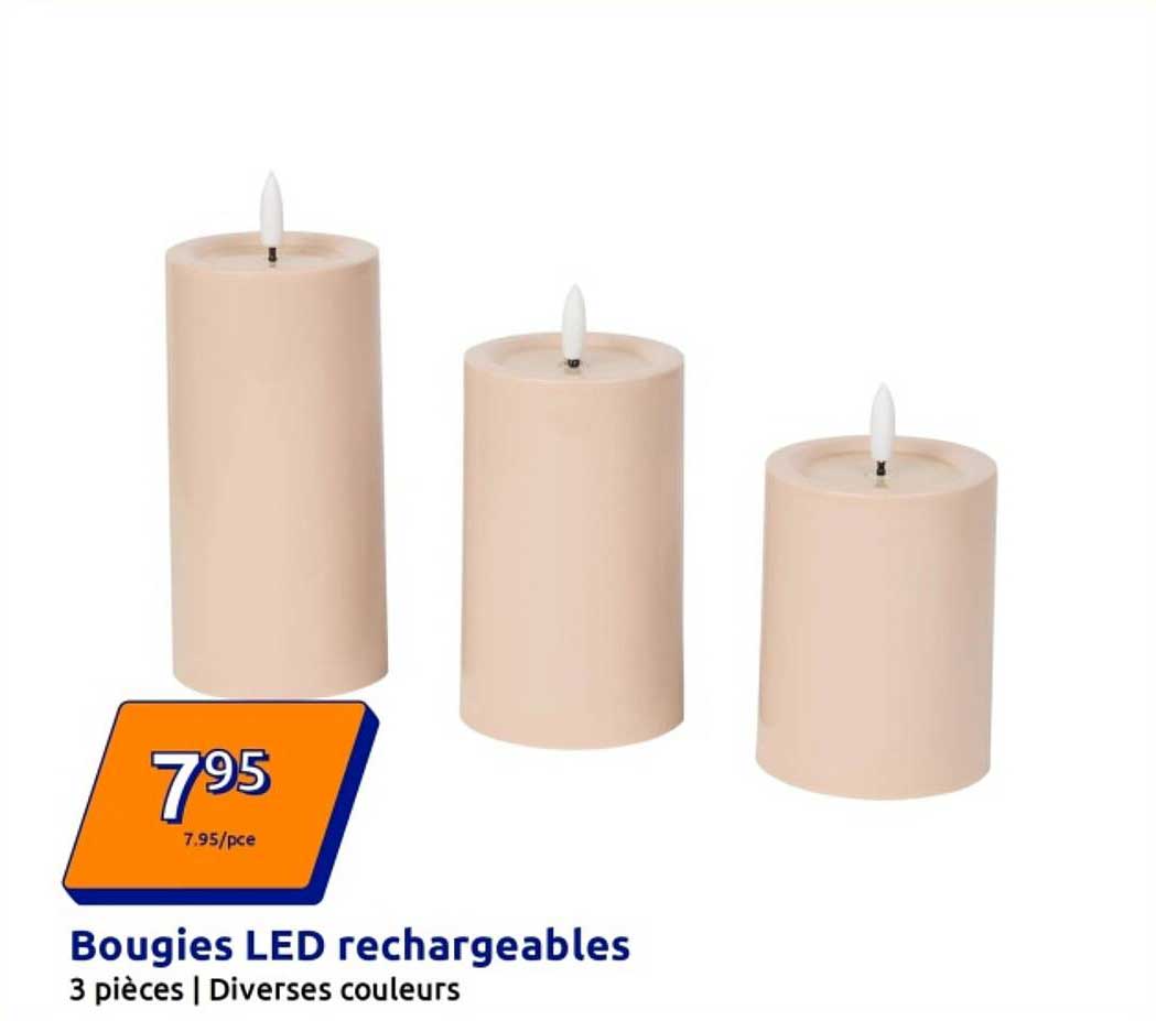 Bougies LED rechargeables