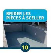 BRIDER LES PIECES À SCELLER