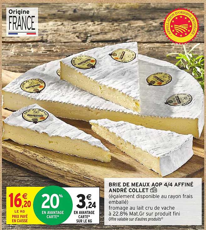 BRIE DE MEAUX AOP 4/4 AFFINÉ ANDRÉ COLLET