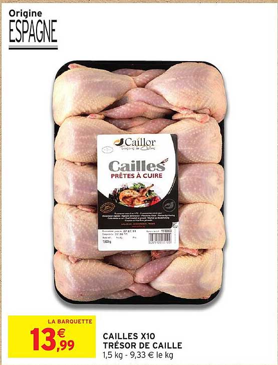 CAILLES X10 TRÉSOR DE CAILLE