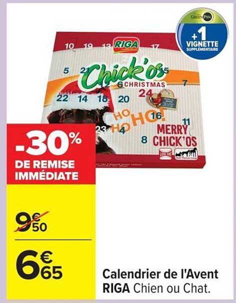 Calendrier de l'Avent RIGA Chien ou Chat.