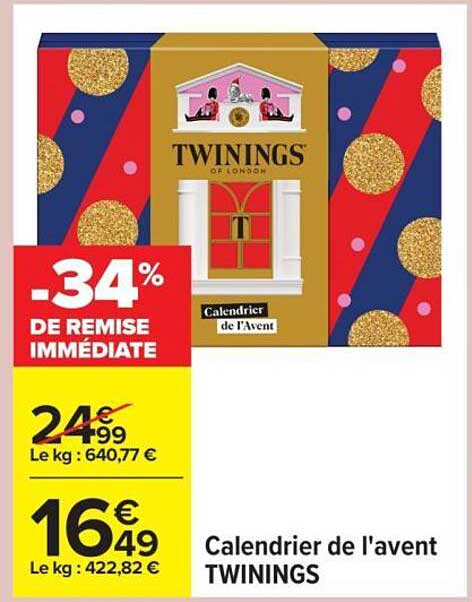 Calendrier de l'avent TWININGS