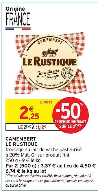 CAMEMBERT LE RUSTIQUE