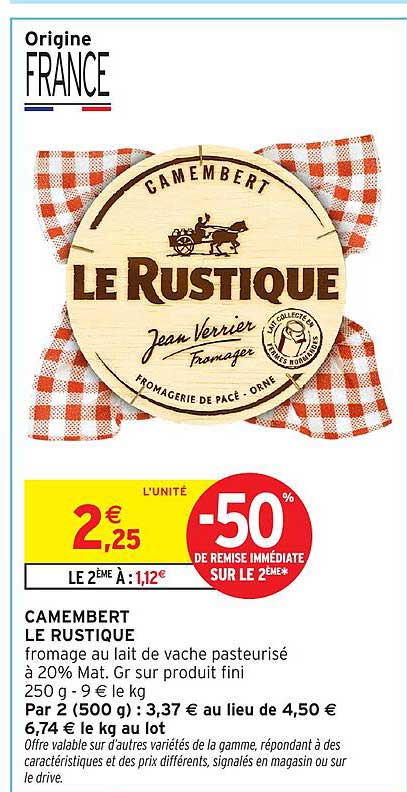 CAMEMBERT LE RUSTIQUE