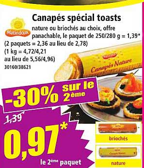 Canapés spécial toasts