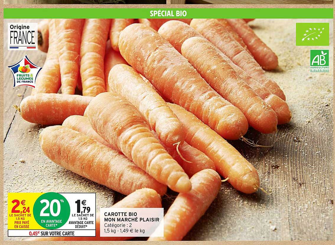 CAROTTE BIO MON MARCHÉ PLAISIR