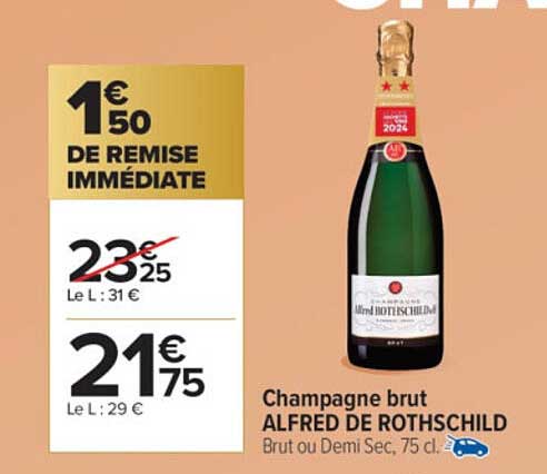 Champagne brut ALFRED DE ROTHSCHILD