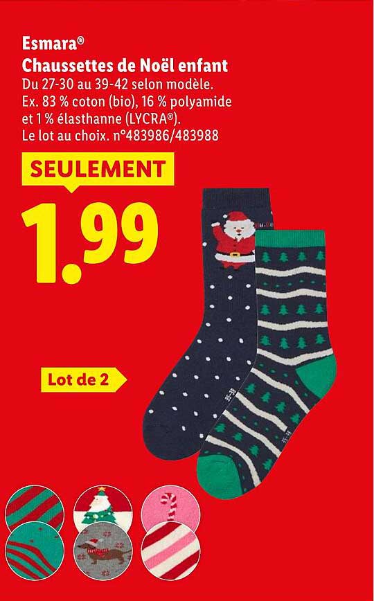 Chaussettes de Noël enfant