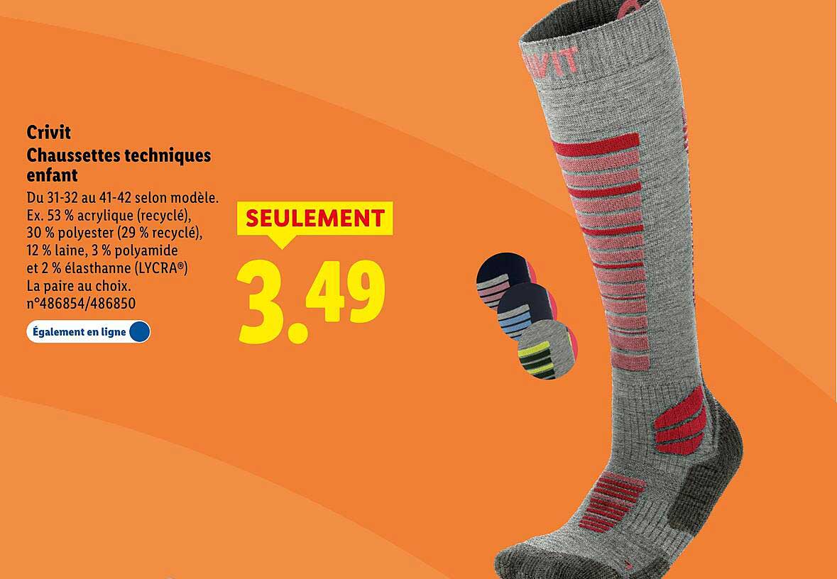 Chaussettes techniques enfant