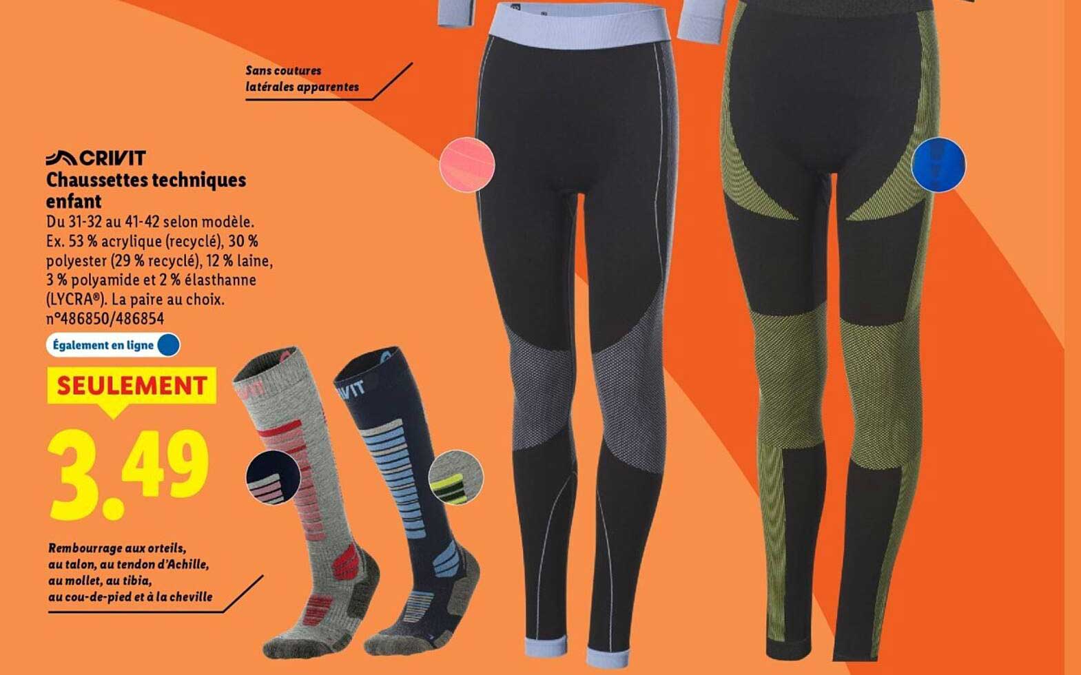 Chaussettes techniques enfant