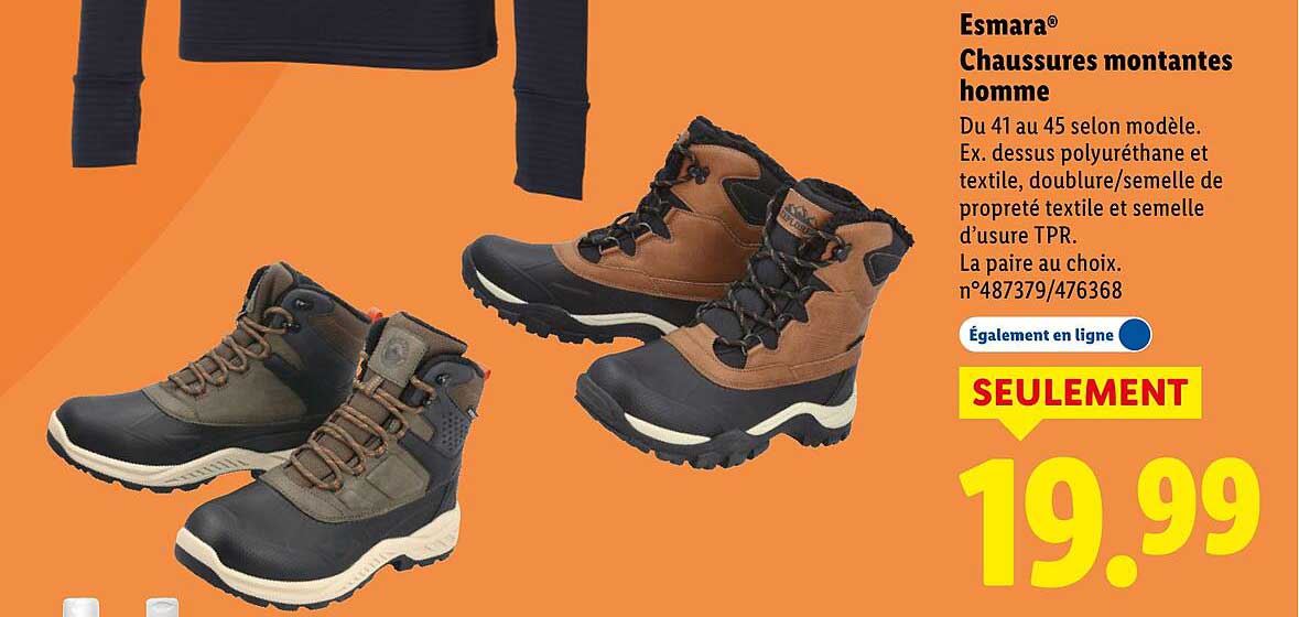 Chaussures montantes homme