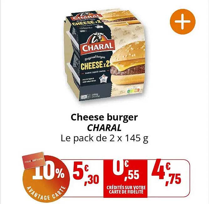 Cheese burger CHARAL