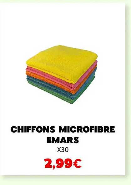 CHIFFONS MICROFIBRE EMARS X30