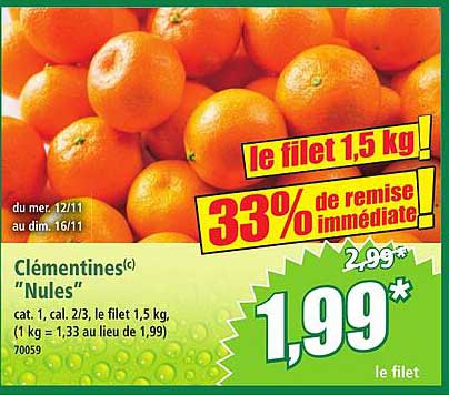 Clémentines(c) "Nules"