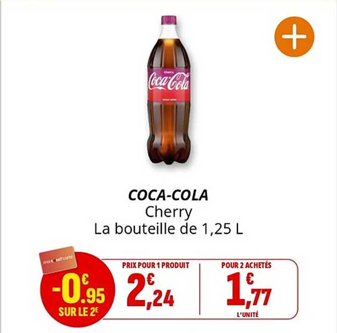 COCA-COLA Cherry La bouteille de 1,25 L