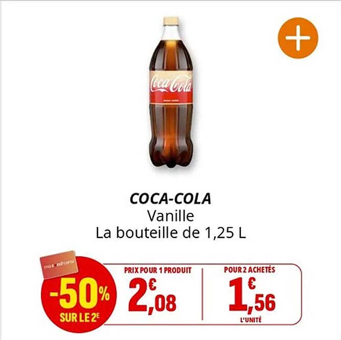 COCA-COLA Vanille La bouteille de 1,25 L