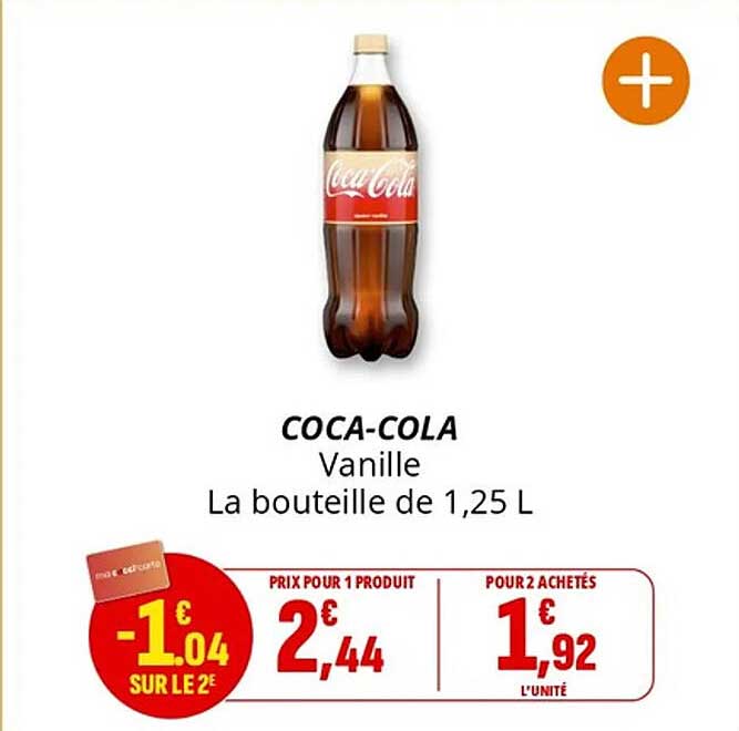 Coca-Cola Vanille La bouteille de 1,25 L
