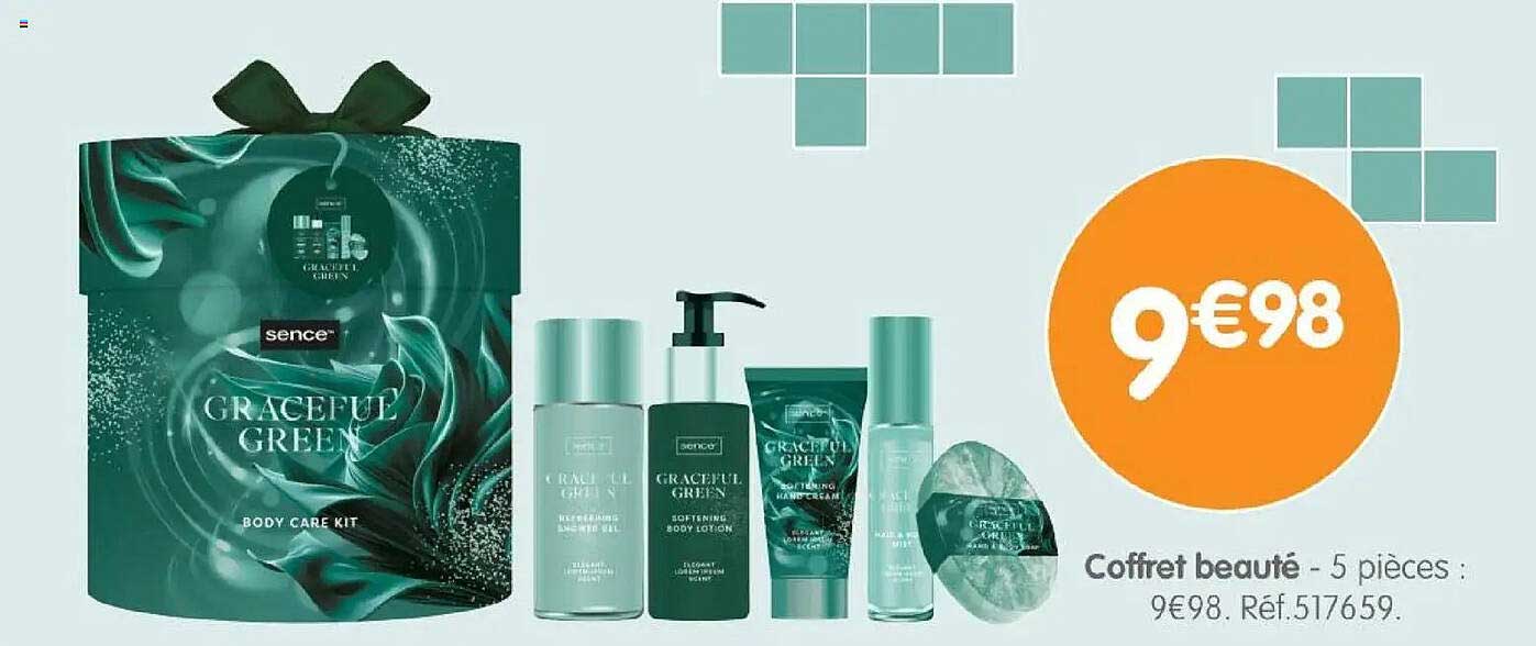 Coffret beauté - 5 pièces : 9€98