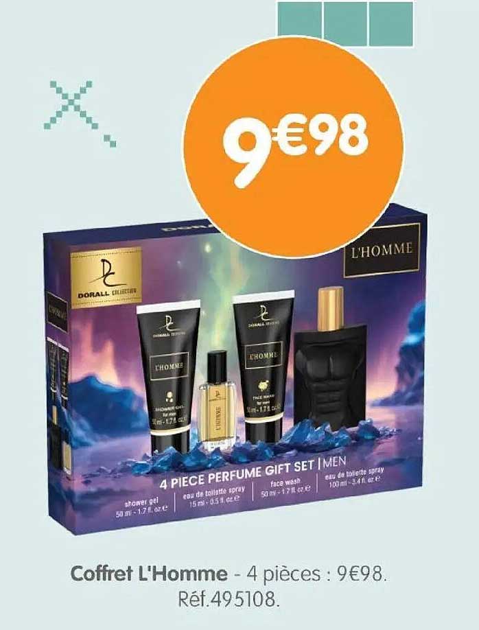 Coffret L'Homme - 4 pièces : 9€98