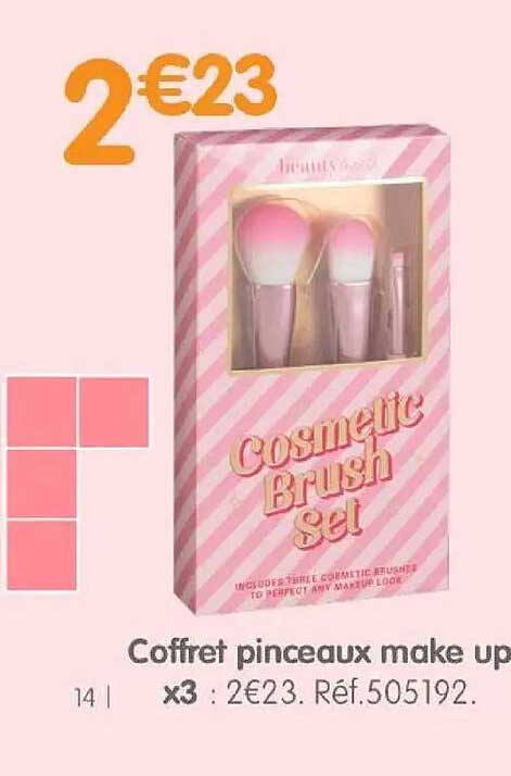 Coffret pinceaux make up