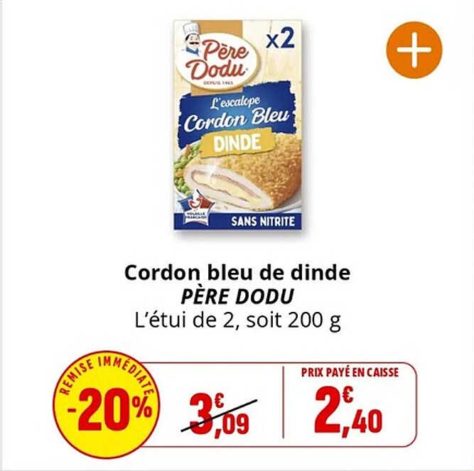 Cordons bleus de dinde PÈRE DODU