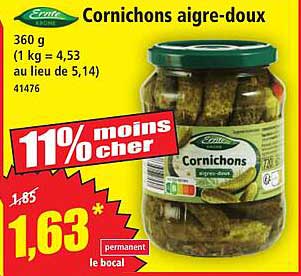 Cornichons aigre-doux