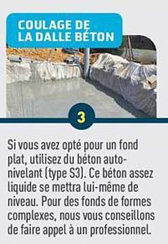 COULAGE DE LA DALLE BÉTON