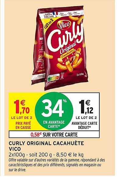 CURLY ORIGINAL CACAHUÈTE VICO