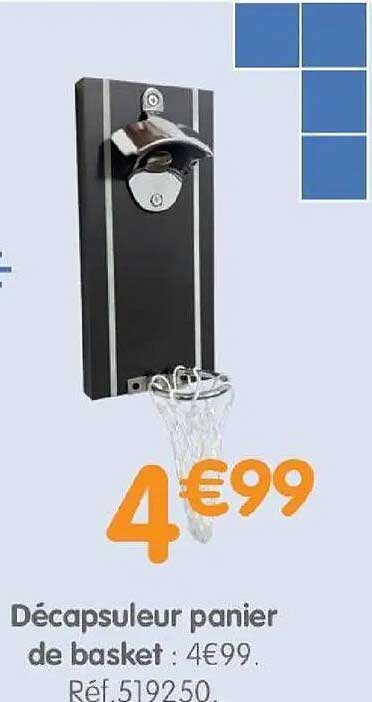 Décapsuleur panier de basket
