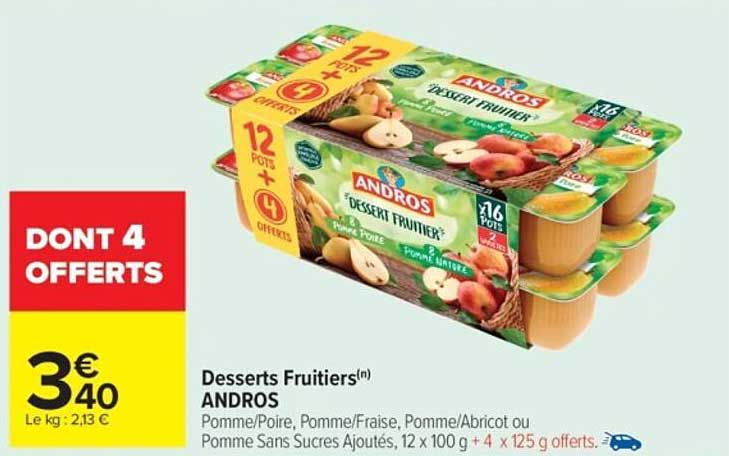 Desserts Fruitier(s) ANDROS