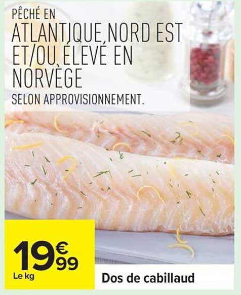 Dos de cabillaud