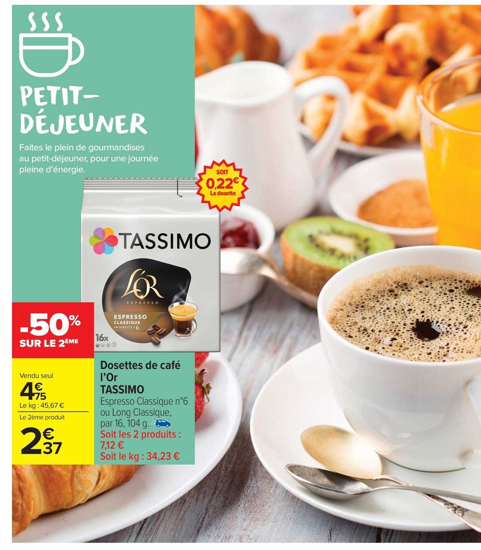 Dosettes de café l’Or TASSIMO