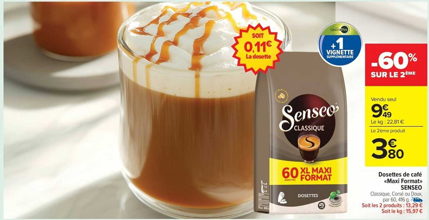 Dosettes de café «Maxi Format» SENSEO