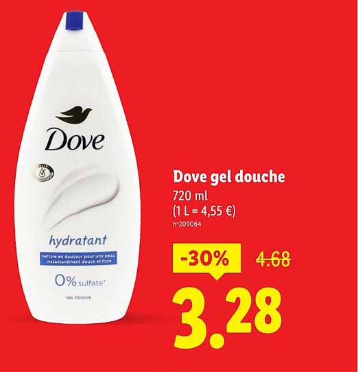 Dove gel douche
