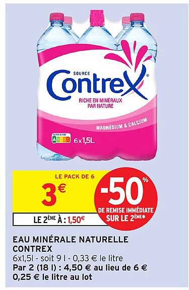 EAU MINÉRALE NATURELLE CONTREX