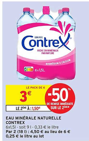 EAU MINÉRALE NATURELLE CONTREX