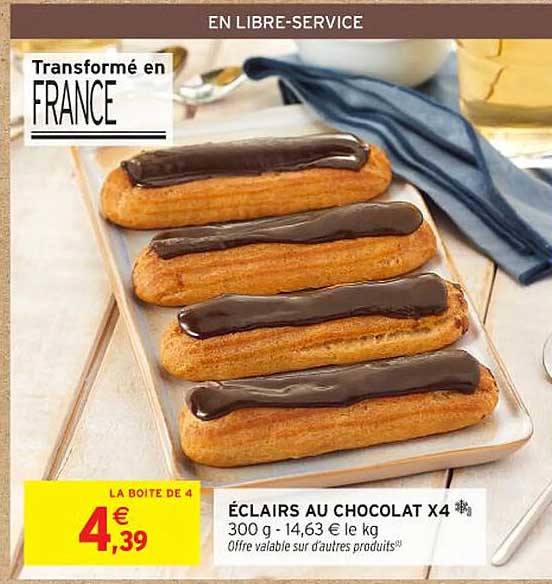 ÉCLAIRS AU CHOCOLAT X4