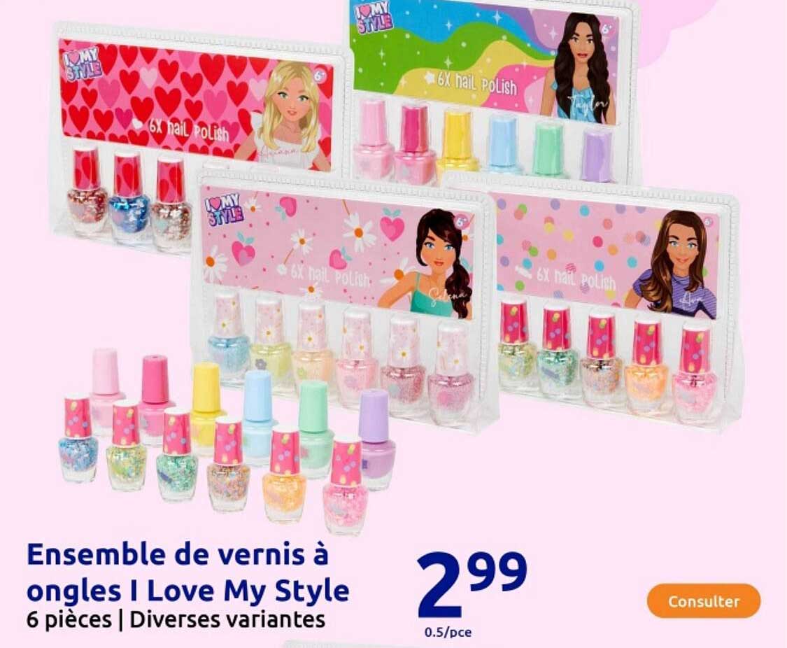 Ensemble de vernis à ongles I Love My Style