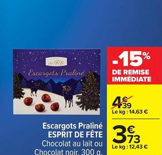 Escargots Praliné ESPRIT DE FÊTE