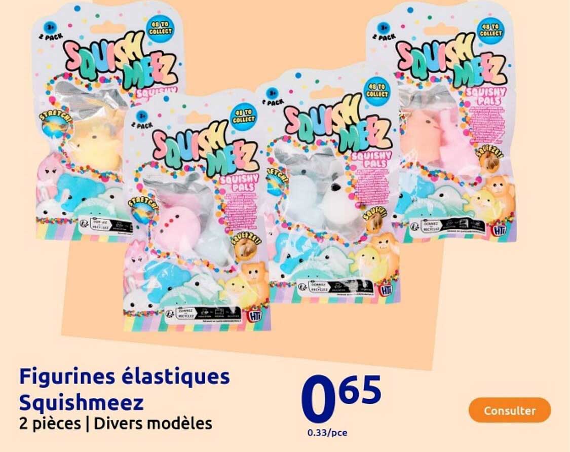 Figurines élastiques Squishmeez