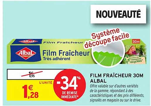 FILM FRAÎCHEUR 30M ALBAL