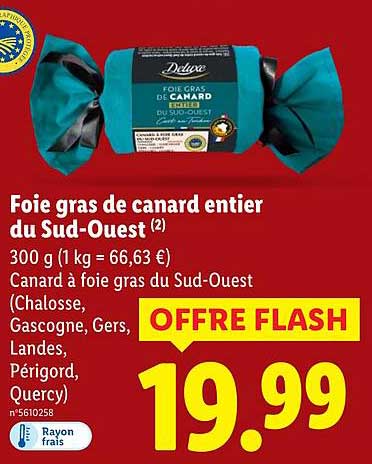 Foie gras de canard entier du Sud-Ouest