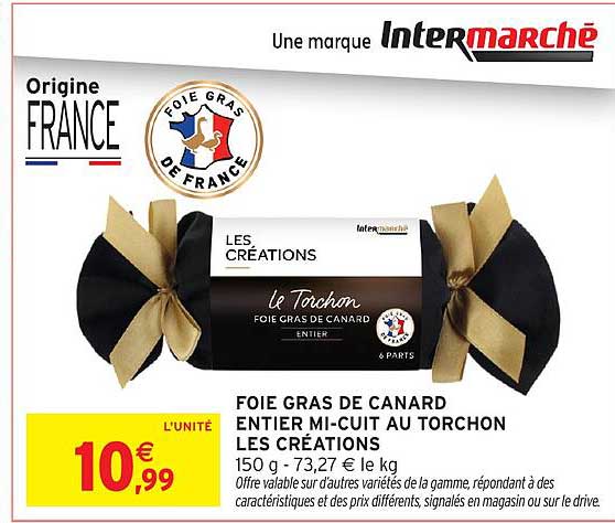 FOIE GRAS DE CANARD ENTIER MI-CUIT AU TORCHON