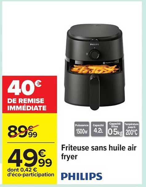 Friteuse sans huile air fryer